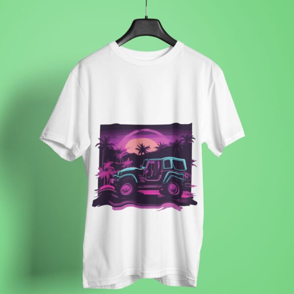 Jeep Lover Neon T-Shirt - Blaze the trails with our vibrant, adventure-inspired design.