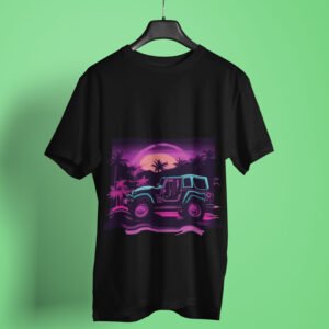 Jeep Lover Neon T-Shirt - Blaze the trails with our vibrant, adventure-inspired design.