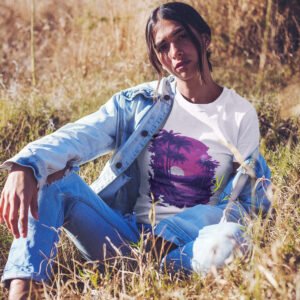 Neon Coconut and Sun Adventure Women's T-Shirt - Vibrant Tropical Design