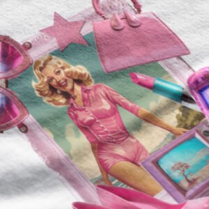 Barbie Black Text Unisex Oversized Premium T-Shirt - Iconic Fashion in Comfortable Style