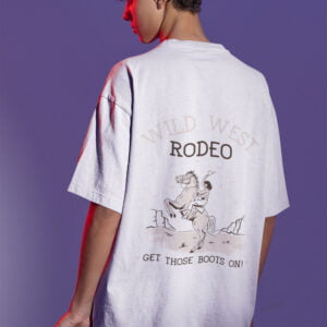 Wild West Rodeo Unisex Oversized Premium T-Shirt - Rugged Comfort and Style