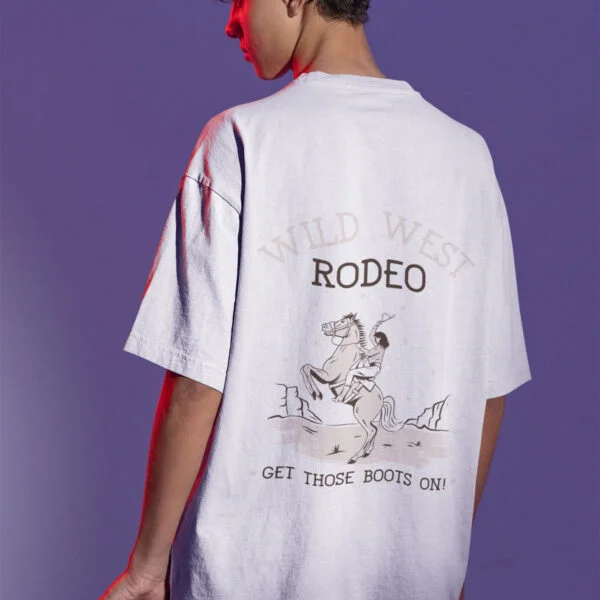 Wild West Rodeo Unisex Oversized Premium T-Shirt - Rugged Comfort and Style