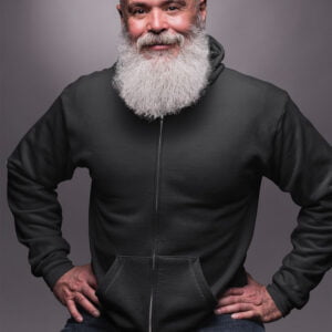 Unisex Heavyweight Zip Hoodie Black - Style and Warmth