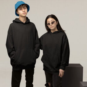 Unisex Oversized Hooded Sweatshirt Black - Timeless Comfort