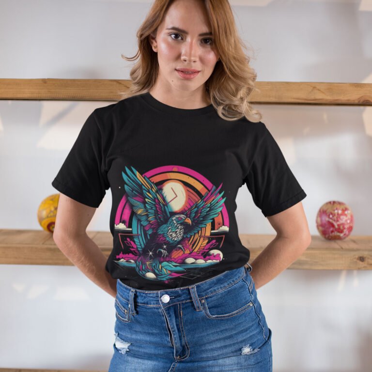 Eagle T-Shirt - Bold Eagle Design - 100% Cotton