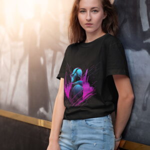 Enjoying Music Neon T-Shirt - Vibrant Music Design