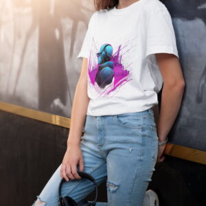 Enjoying Music Neon T-Shirt - Vibrant Music Design