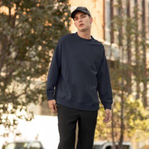 Unisex Oversized Sweatshirt Navy Blue - Warmth and Style