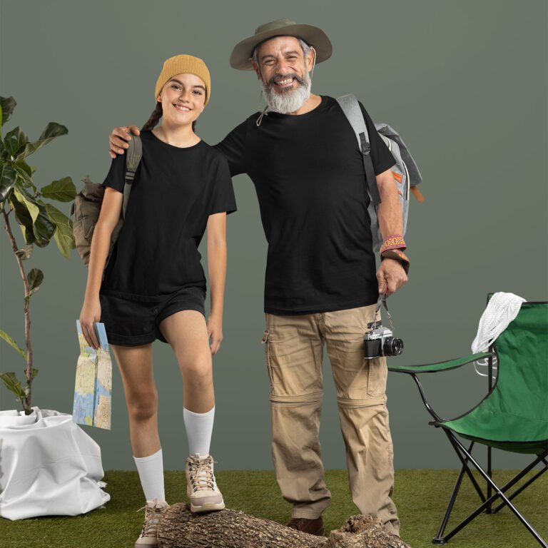 Black Plain T-Shirt - Classic Unisex Tee in Timeless Black