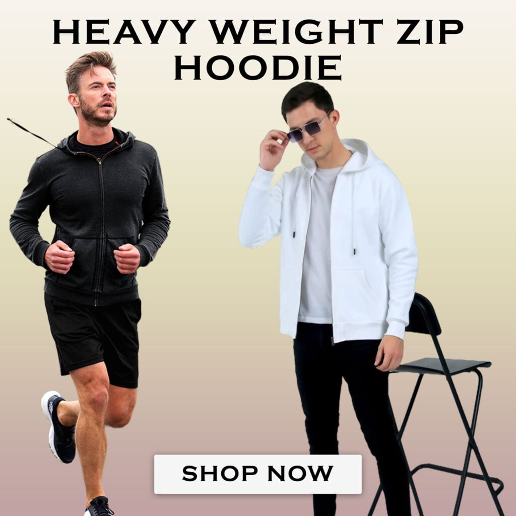 Stylish Women's Graphic Tops by Vougeland - Warm and Heavyweight Zip Hoodie