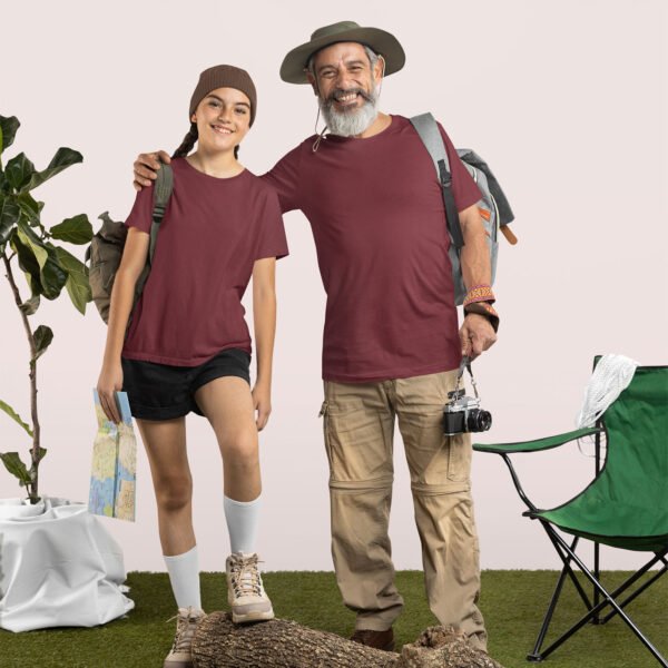 Maroon Plain T-Shirt - Timeless Unisex Tee