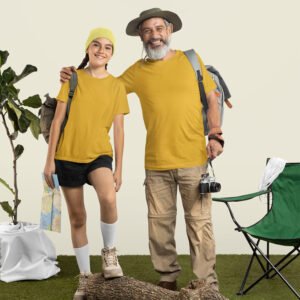 Mustard Yellow Plain T-Shirt - Elegant Unisex Tee