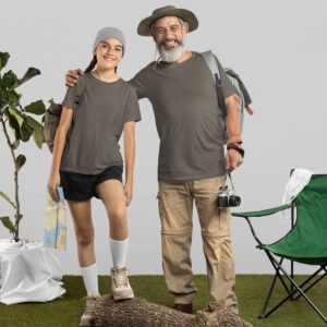 Olive Green Plain T-Shirt - Elegant Unisex Tee