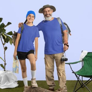 Royal Blue Plain T-Shirt - Stylish Cotton Classic Tee