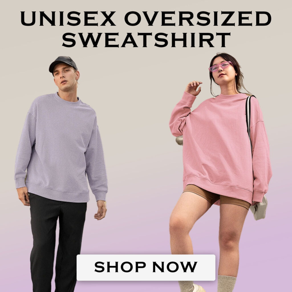 Stylish Women's Graphic Tops by Vougeland - Oversized and Trendy Sweatshirt