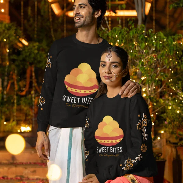 Happy Diwali Sweatshirt - Festive Cotton Apparel