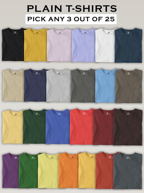 Pick Any 4 - Plain T-shirt Combo