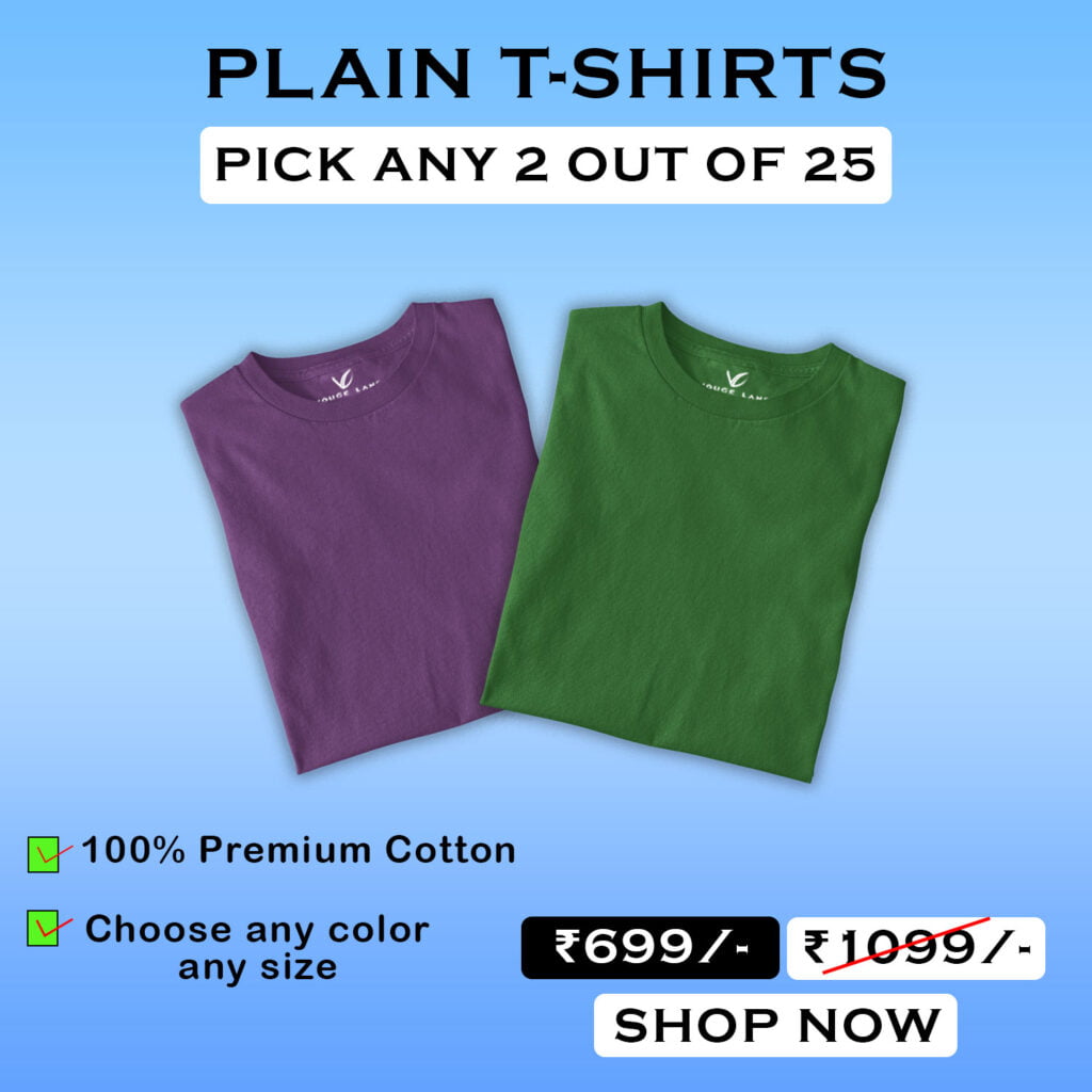 Pick any 2 Plain T Shirts
